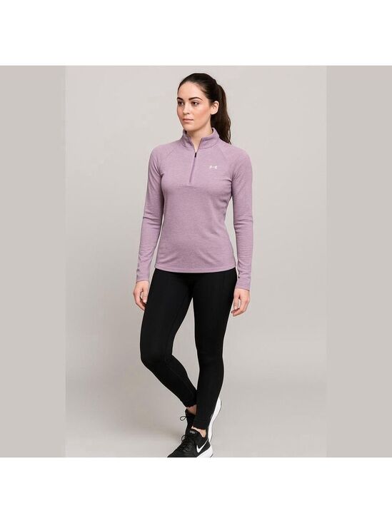 Under Armour Tops - Under Armour Womens Tech Twist Half Zip Long Sleeve Pullover Small Purple